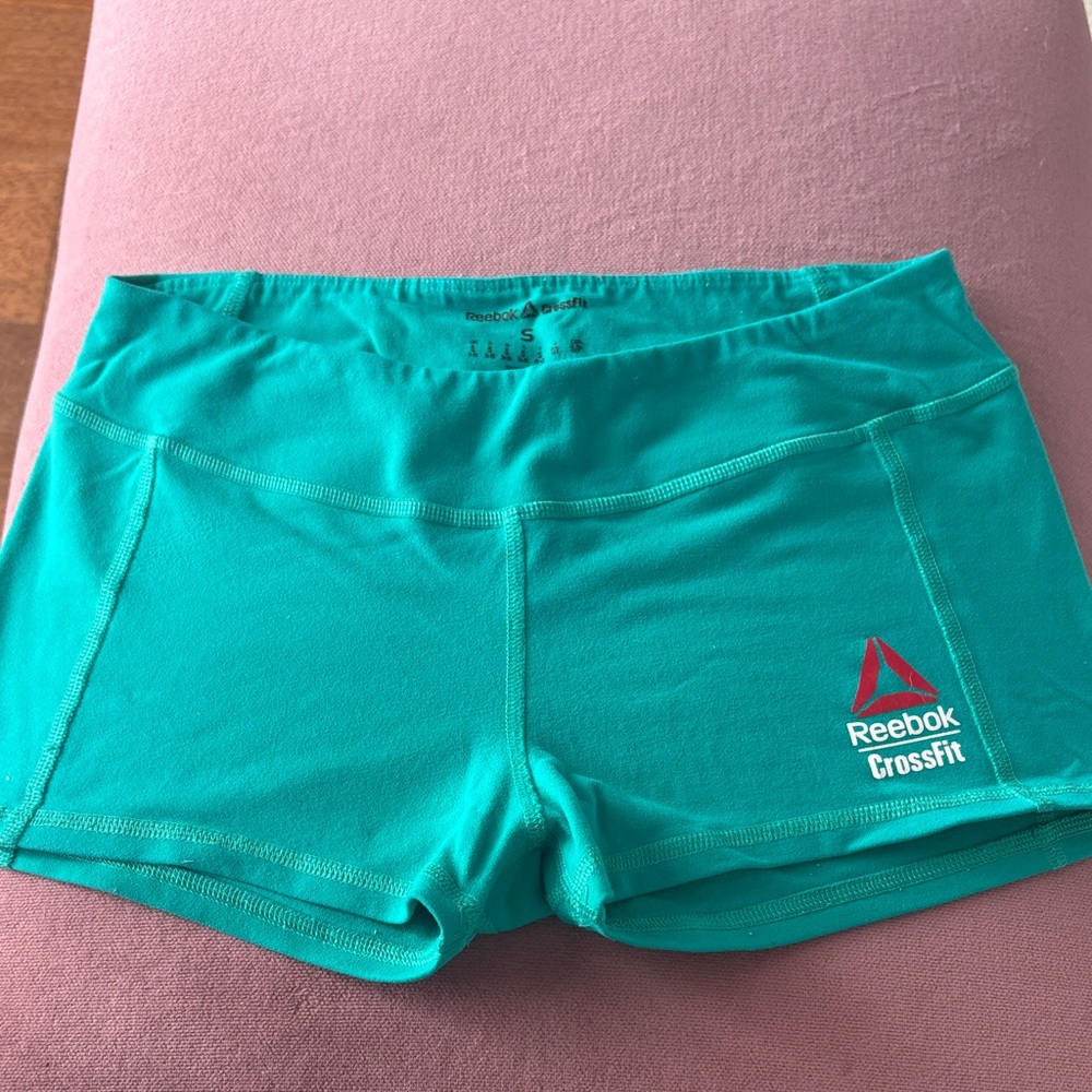 REEBOK Bootie/CrossFit/Fitness Shorts Teal CrossFit Games 2016